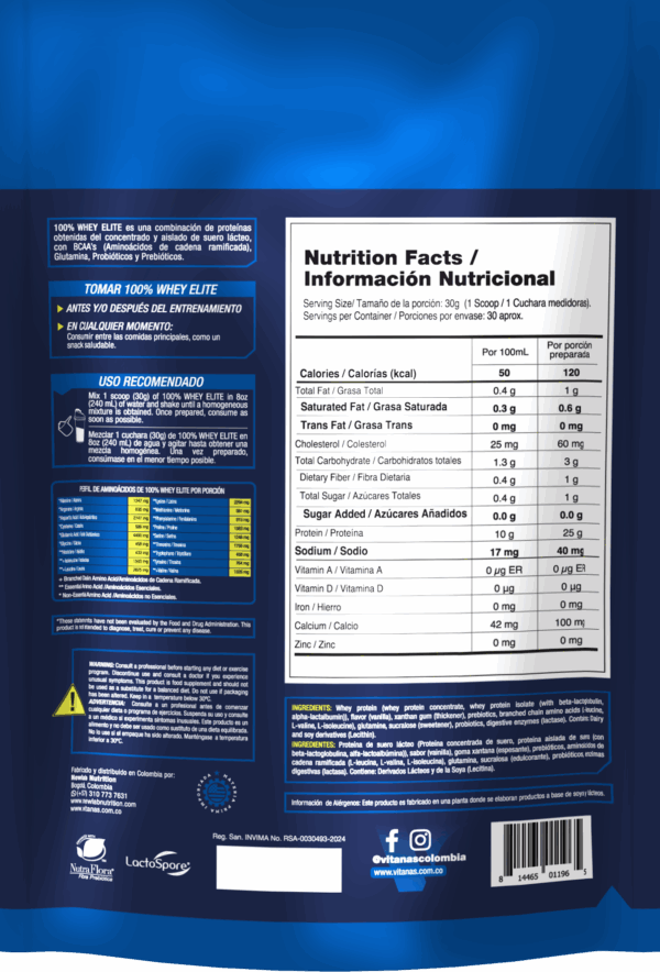 Whey Elite 2 Lb - Imagen 4